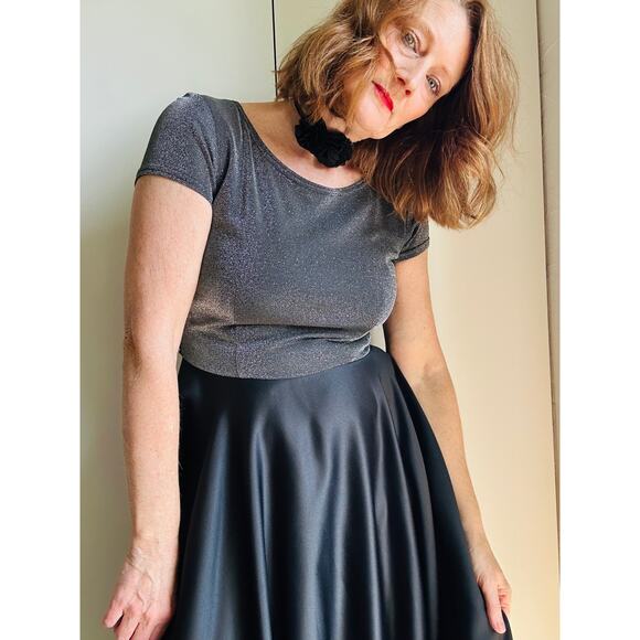 Vintage 90s Rampage Ball Gown Size 11/M-L Fit Full Length Prom Formal Large Bow - Picture 11 of 16